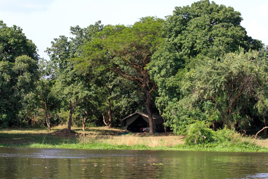 Our camp on the northern bank of the Nile
