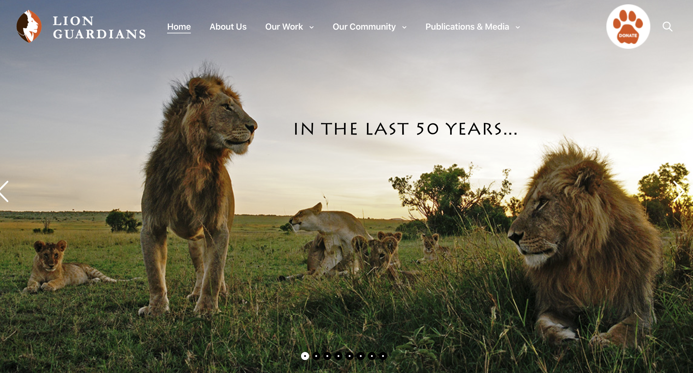 We support the Lion Guardians