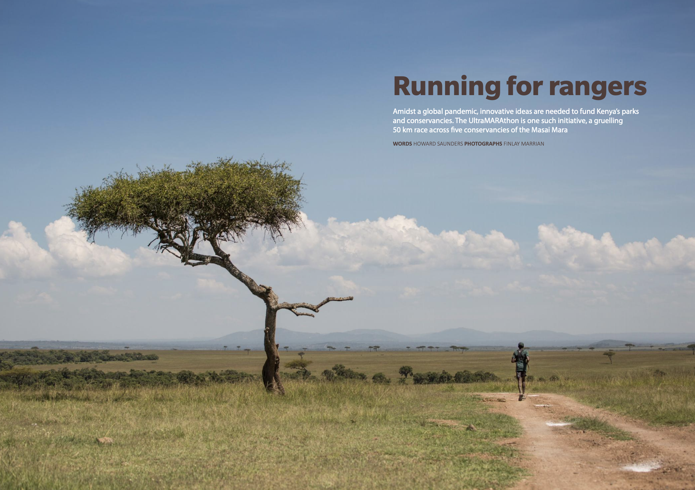 The inaugural UltraMARAthon – 50km through the Mara conservancies