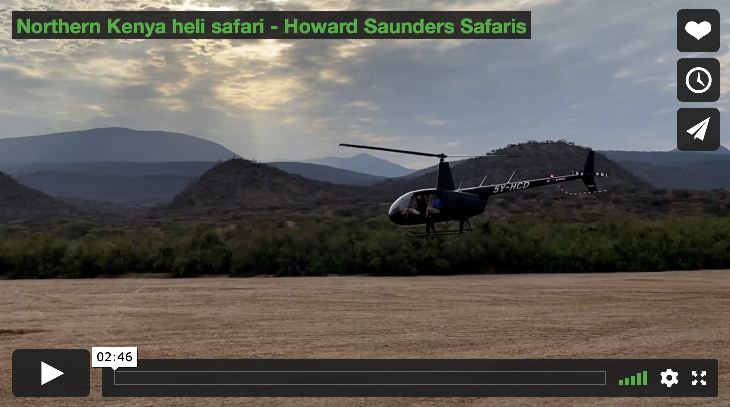 Helicopter safari to Lake Turkana