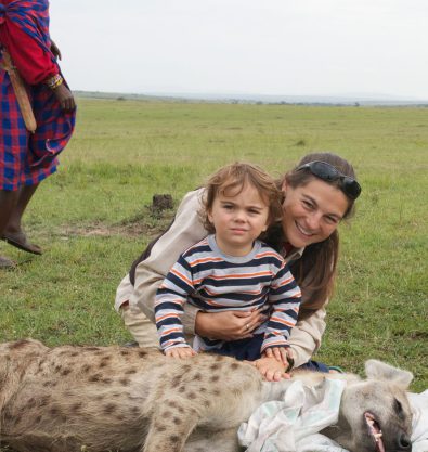 Lioness and cub